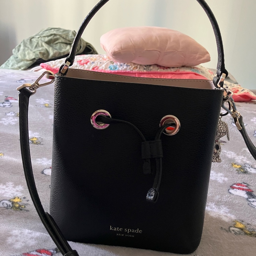 Kate Spade Black Bucket Bag